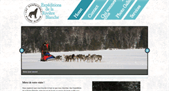 Desktop Screenshot of expeditionsriviereblanche.com